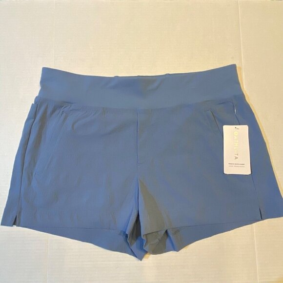 Athleta Blue Athletic Shorts - Picture 1 of 10